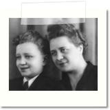 Marcel Gosselin and his mother